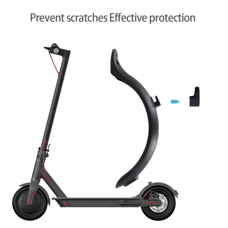 Accessoires pour trottinette électrique Xiaomi M365, garde-boue+support+feu arrière, noir avec clé, noir sans clé