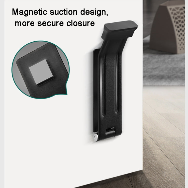 Arrêt de porte magnétique à pédale pour ouverture et fermeture de porte, butoir de porte magnétique noir, butoir de porte magnétique blanc