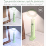 Lampe de bureau pliable rechargeable par USB pour dortoir étudiant