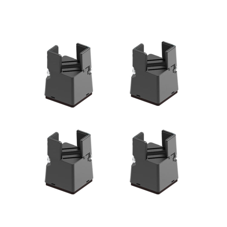 4 pièces / ensemble de pieds réglables pour meubles, hauteur 50mm, 75mm, 100mm