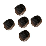 Lot de 5 couvre-pieds pour fauteuil roulant, fixateur de roulettes pour chaise d'ordinateur, couvre-pieds pour fauteuil roulant