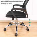 Lot de 5 couvre-pieds pour fauteuil roulant, fixateur de roulettes pour chaise d'ordinateur, couvre-pieds pour fauteuil roulant