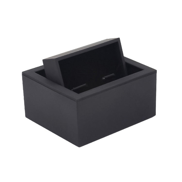 Boîte de Boutons de Manchette Twist Flip Givrée Mate, Double Ligne Twist