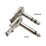 10pcs Connecteur de guitare angle droit 6,35mm, audio microphone amplificateur, Mono, Binaural