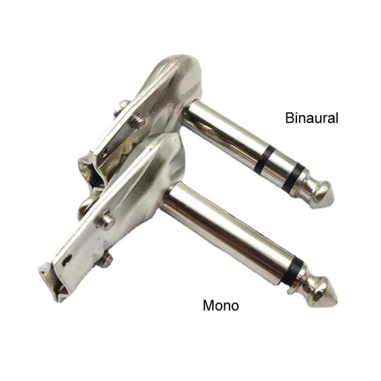 10pcs Connecteur de guitare angle droit 6,35mm, audio microphone amplificateur, Mono, Binaural