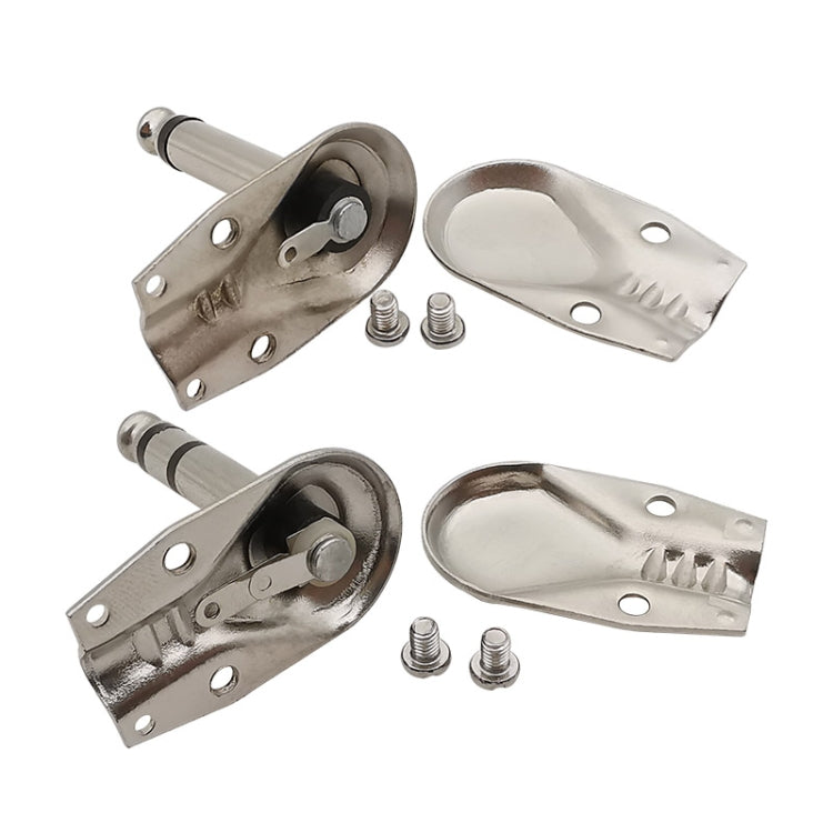 10pcs Connecteur de guitare angle droit 6,35mm, audio microphone amplificateur, Mono, Binaural