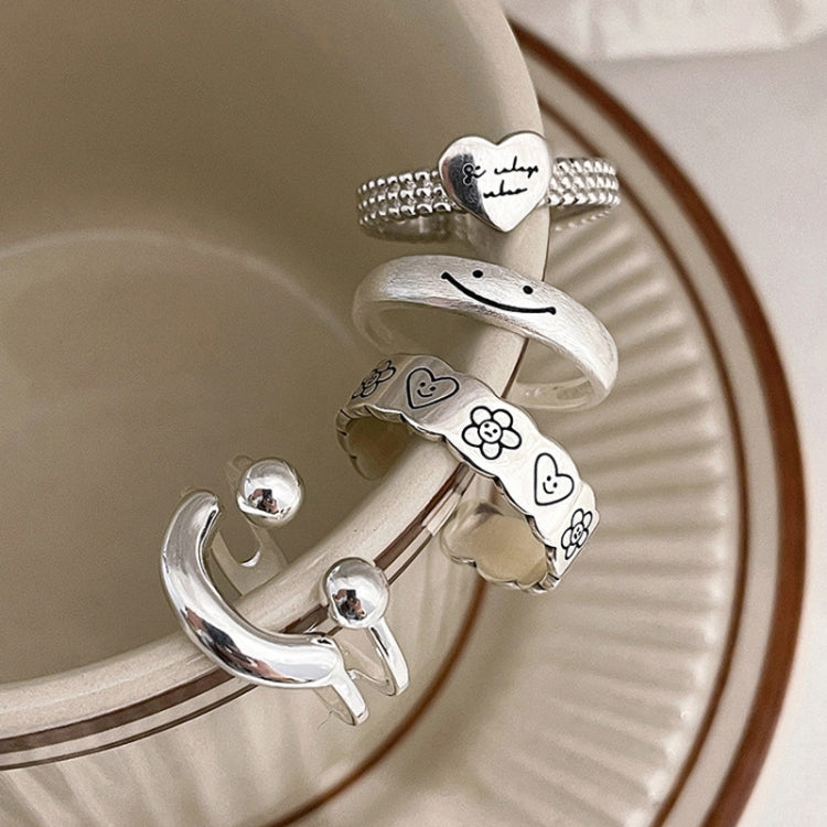 Bague combinée Happy Smile Face Love Wear, J3357, J3520, J2818, J3381, J3456, J1991, J3626, J3610, J3532, J3522, J3427, J3329, J2907, J2942, J3017, J3286, J3284, J2002, J2064