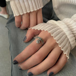 Bague combinée Happy Smile Face Love Wear, J3357, J3520, J2818, J3381, J3456, J1991, J3626, J3610, J3532, J3522, J3427, J3329, J2907, J2942, J3017, J3286, J3284, J2002, J2064