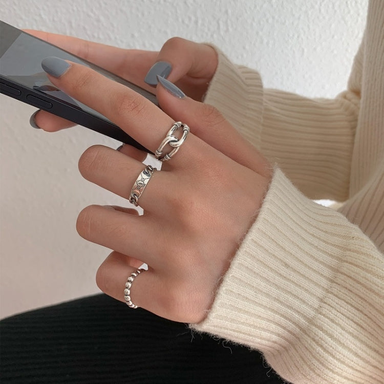 Bague chaîne vintage en argent sterling S925, J238, J1322, J1493, J3347, J3337, J3085, J3153, J3083, J3279, J1771, J1872, J2428, J2429, J1809, J2788, J2651, J2657, J2139, J1997, J2154, J2283, J2285, J1739, J1710, J1716, J1733, J1034, J775, J2665, J2...