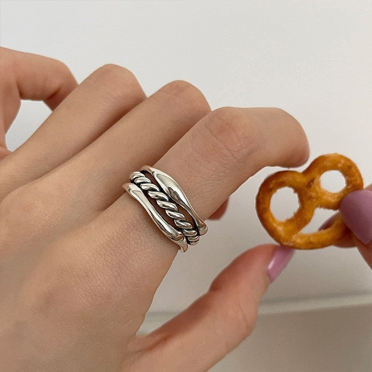 Bague chaîne vintage en argent sterling S925, J238, J1322, J1493, J3347, J3337, J3085, J3153, J3083, J3279, J1771, J1872, J2428, J2429, J1809, J2788, J2651, J2657, J2139, J1997, J2154, J2283, J2285, J1739, J1710, J1716, J1733, J1034, J775, J2665, J2...