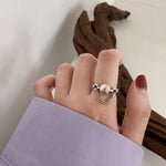 Bague chaîne vintage en argent sterling S925, J238, J1322, J1493, J3347, J3337, J3085, J3153, J3083, J3279, J1771, J1872, J2428, J2429, J1809, J2788, J2651, J2657, J2139, J1997, J2154, J2283, J2285, J1739, J1710, J1716, J1733, J1034, J775, J2665, J2...