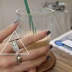 Bague chaîne vintage en argent sterling S925, J238, J1322, J1493, J3347, J3337, J3085, J3153, J3083, J3279, J1771, J1872, J2428, J2429, J1809, J2788, J2651, J2657, J2139, J1997, J2154, J2283, J2285, J1739, J1710, J1716, J1733, J1034, J775, J2665, J2...