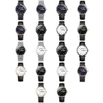 BINBOND B3820 30M Waterproof Ultra-thin Quartz Luminous Starry Watch, Black Net-Black-Starry