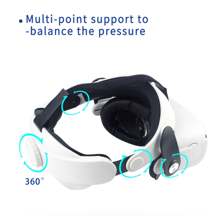Pour les lunettes de VR Meta Quest 2, sangle de tête Elite réglable pour améliorer le confort, sangle réglable