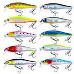 HENGJIA MI160 Leurre flottant Minno 8,8 cm 9 g, 10 couleurs, boîte de 10 couleurs, numéros 1 à 10
