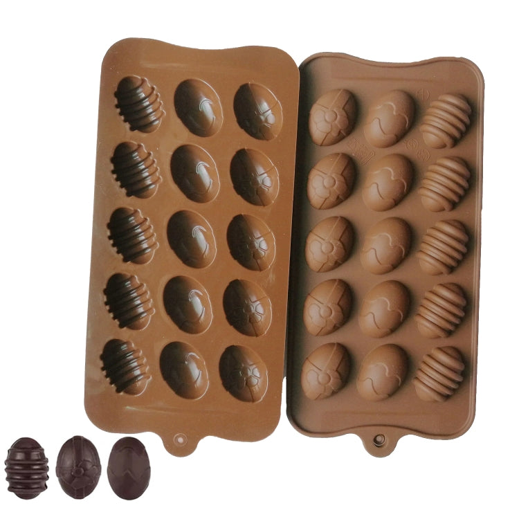 Moule en silicone de 15 mini-œufs de Pâques colorés pour chocolat