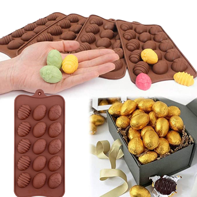 Moule en silicone de 15 mini-œufs de Pâques colorés pour chocolat