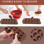 Moule en silicone de 15 mini-œufs de Pâques colorés pour chocolat
