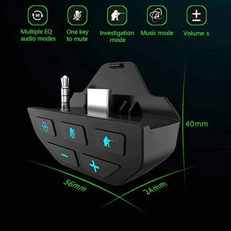 Adaptateur casque/amplificateur audio 3,5 mm pour manette Microsoft Xbox One S/X/Elite HS-XO193A