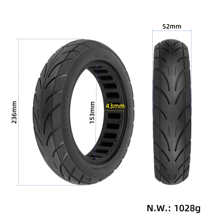 Pneu plein 10x2,125 pouces pour trottinette électrique Ninebot Segway F20/F25/F30/F40, 10x2,125 pouces