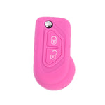 For Citroen C5/Elysee 2pcs Silicone Key Protector, Black, Red, Orange, Sea Blue, Pink, Apple Green