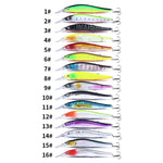 HENGJIA MI135 Leurre flottant bionique pour pêche en mer à longue portée, 13,5 cm 15,6 g, modèles MI135 (1) à MI135 (16)