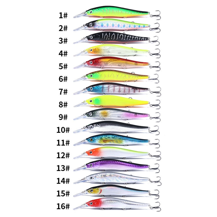 HENGJIA MI135 Leurre flottant bionique pour pêche en mer à longue portée, 13,5 cm 15,6 g, modèles MI135 (1) à MI135 (16)