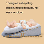 Oreiller d'allaitement pour bébé, oreiller d'inclinaison pour alimentation, anti-régurgitation, gris