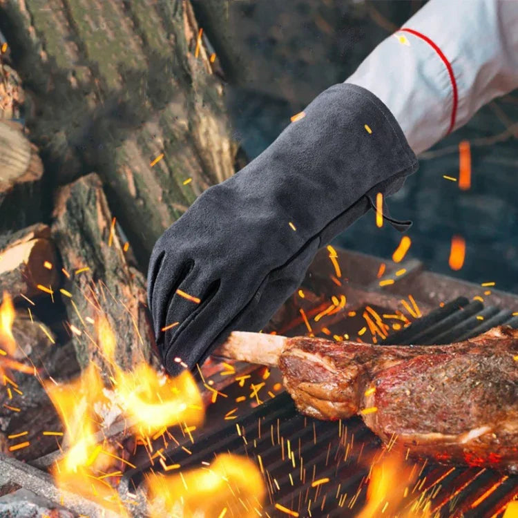 Gants de barbecue de camping en plein air, résistants aux hautes températures, gants isolants, 2417