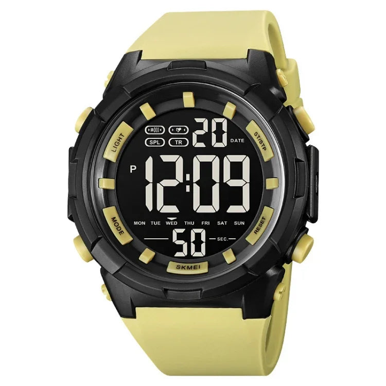 SKMEI 1845 Montre Homme de Sport Multifonction Grand Cadran Étanche Extérieur