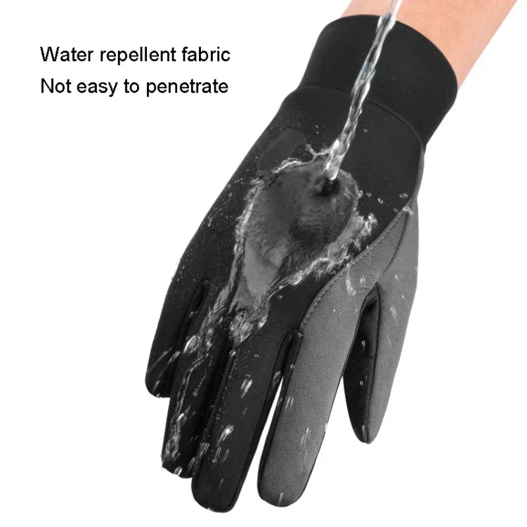 Gants de cyclisme chauds antidérapants et étanches pour sports de plein air avec écran tactile, S, M, L, XL