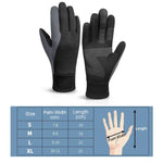 Gants de cyclisme chauds antidérapants et étanches pour sports de plein air avec écran tactile, S, M, L, XL