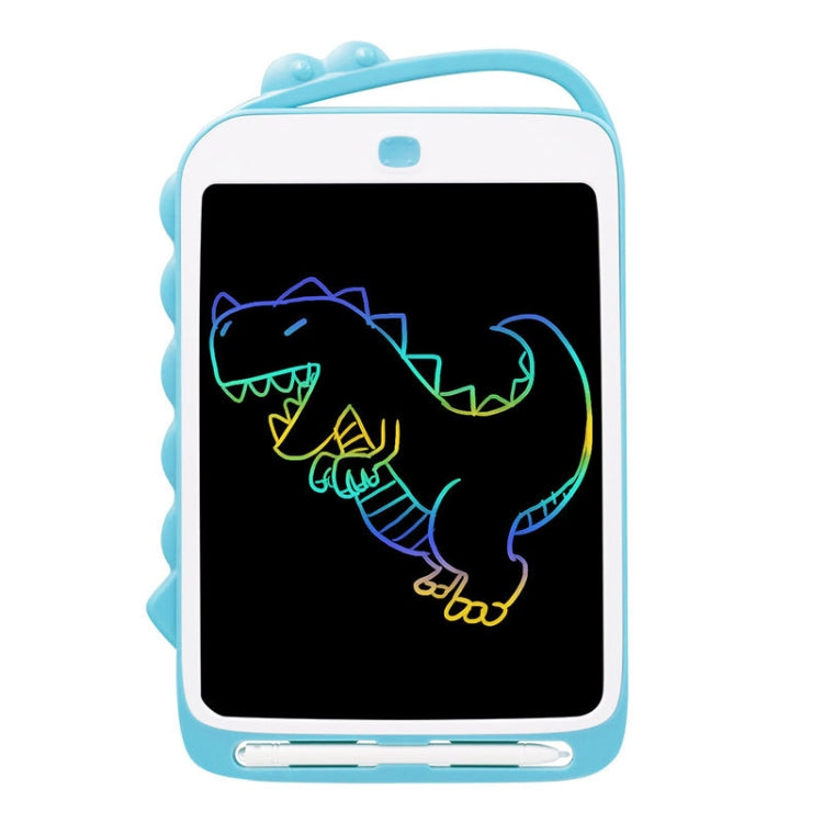Tableau d'écriture LCD 10 pouces dinosaure dessin animé Tableau de peinture coloré pour enfants, 10 pouces (bleu clair)