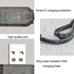 Câble de charge pour batterie au lithium avec prise USB et protection par puce intelligente 7,4 V