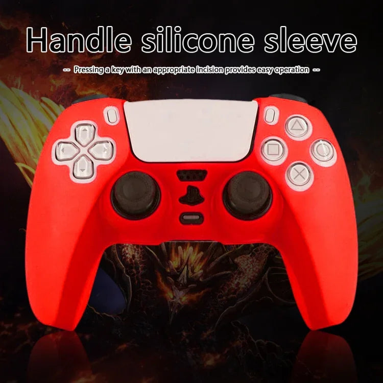 Pour manette PS5, étui de protection en silicone, blanc, noir, bleu camouflage, rouge camouflage, vert camouflage