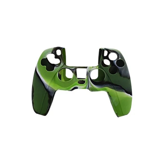 Pour manette PS5, étui de protection en silicone, blanc, noir, bleu camouflage, rouge camouflage, vert camouflage