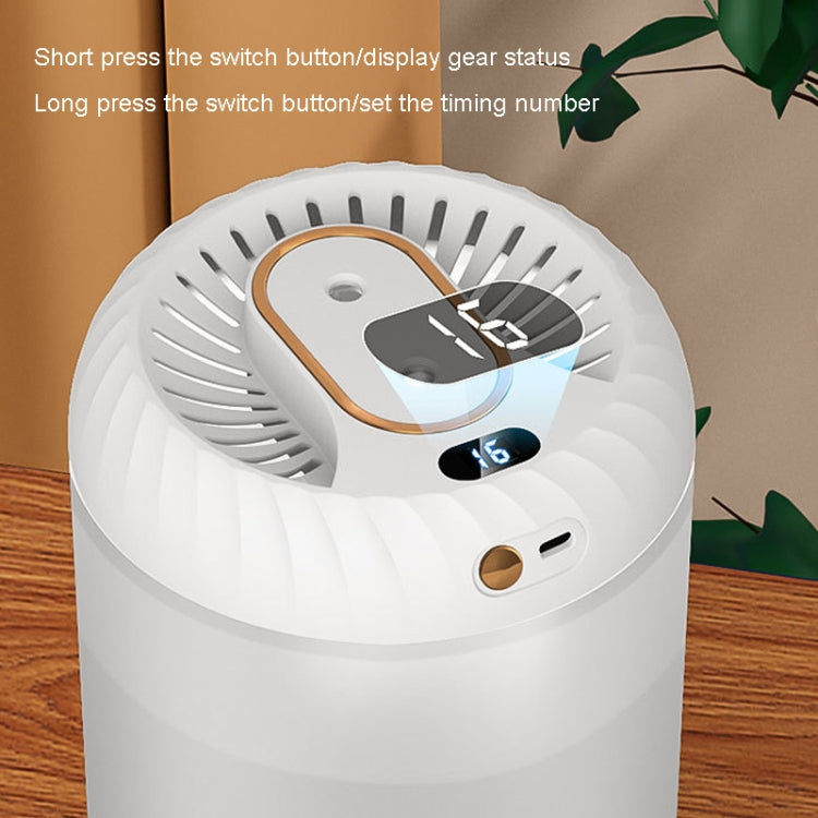 Humidificateur à double buse de 3000 ml avec affichage numérique temporisé et lumière d'ambiance colorée