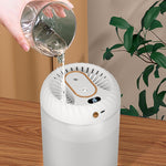 Humidificateur à double buse de 3000 ml avec affichage numérique temporisé et lumière d'ambiance colorée