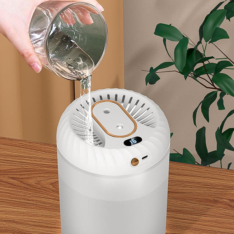 Humidificateur à double buse de 3000 ml avec affichage numérique temporisé et lumière d'ambiance colorée