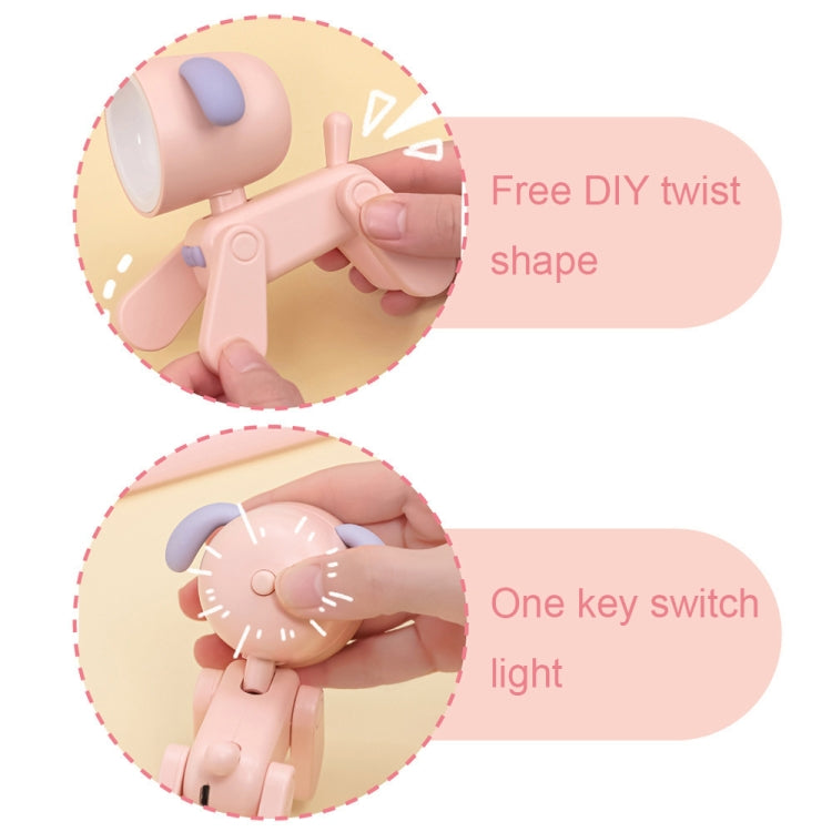 Lampe de table miniature de dessin animé, rechargeable, à monter soi-même, veilleuse décorative pour bureau