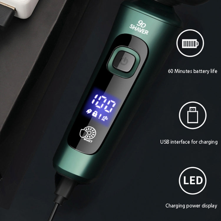 Rasoir Électrique Intelligent à Afficheur Numérique LCD, Têtes Flottantes, Rechargeable USB, Version Standard, 3-en-1, 4-en-1