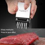 Kacheeg attendrisseur à viande en acier inoxydable, style : attendrisseur à viande double-face