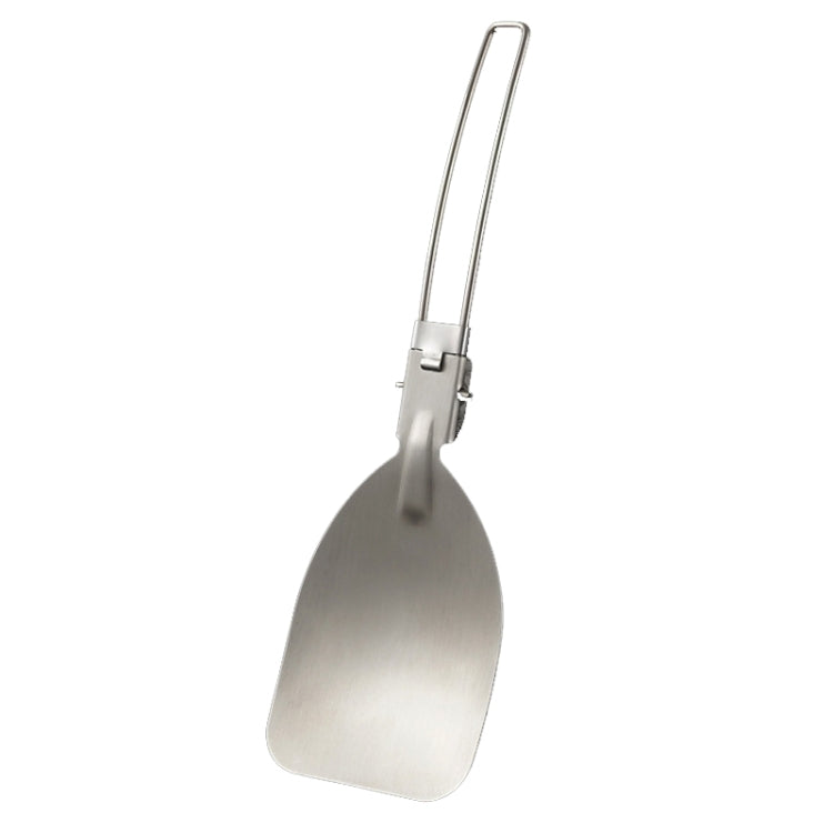 Spatule pliante en acier inoxydable 304 pour la friture, ustensile de camping portable