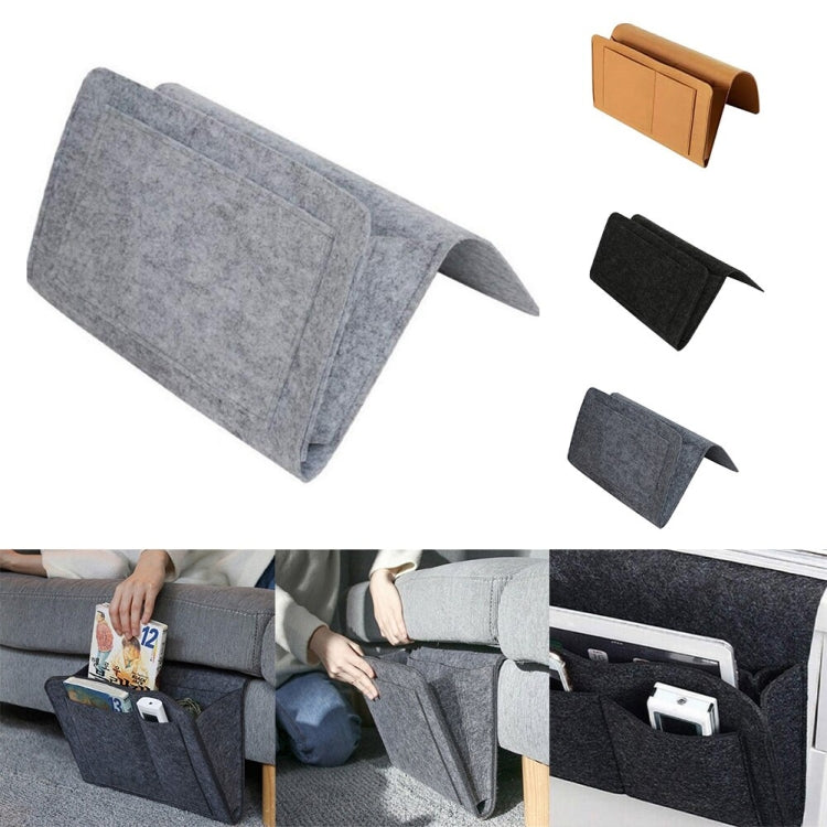 B05006 Sac de rangement en feutre pour chevet Sac de rangement suspendu Sac de rangement pour débris de canapé