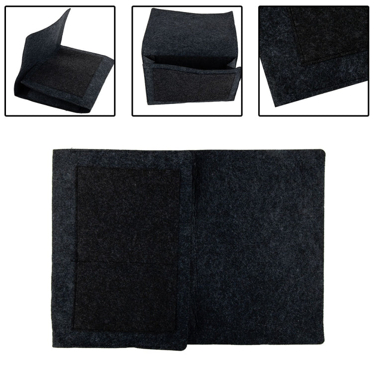 B05006 Sac de rangement en feutre pour chevet Sac de rangement suspendu Sac de rangement pour débris de canapé