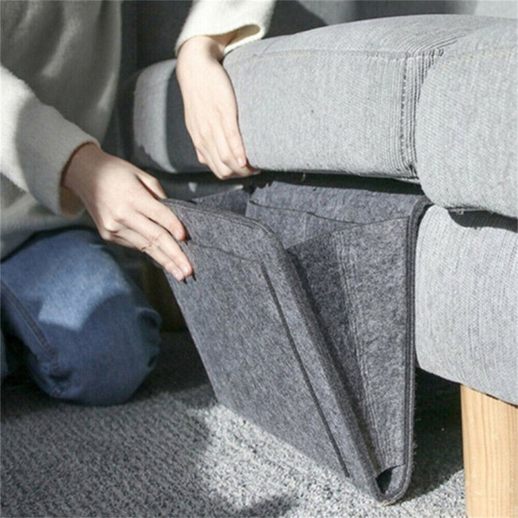 B05006 Sac de rangement en feutre pour chevet Sac de rangement suspendu Sac de rangement pour débris de canapé