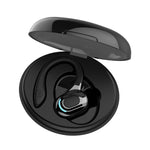 F8 Écouteurs sans fil stéréo Bluetooth à suspension, avec boîtier de charge, avec boîtier de charge (noir une oreille), avec boîtier de charge (bleu une oreille), avec boîtier de charge (rouge une oreille), avec boîtier de charge (vert une oreille)