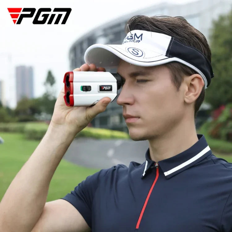 Télémètre laser de golf étanche IP54 PGM JQ015, distance de mesure : 400m, distance de mesure : 600m (blanc)
