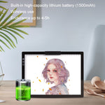 Tablette de dessin de bureau rechargeable A4-D28B, avec câble de charge, avec câble de charge + adaptateur prise US, avec câble de charge + adaptateur prise UK, avec câble de charge + adaptateur prise EU, avec câble de charge + adaptateur prise AU