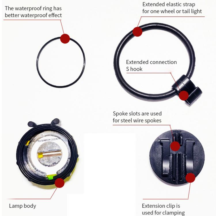 Lumière de roue coccinelle pour vélo d'équilibre enfant, manuel & automatique, rouge intelligent, vert intelligent, bleu intelligent, rouge manuel, vert manuel, bleu manuel, transparent manuel